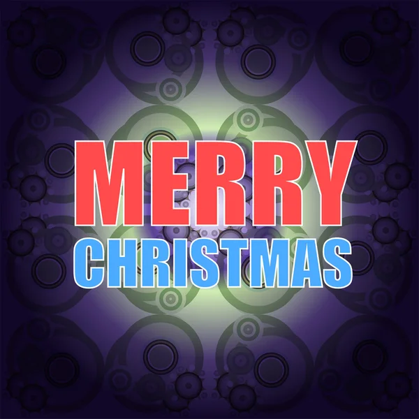 Classic Holiday Vector Lettering Series. Feliz Navidad y Feliz Año Nuevo tarjeta de felicitaciones — Vector de stock