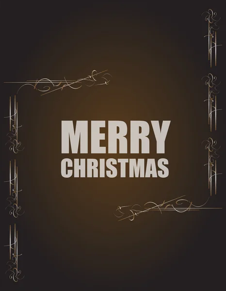 Merry Christmas message and abstract vintage grunge background. Vector illustration — Stockvector