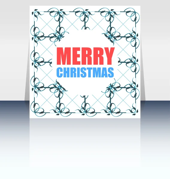 Vector Merry Christmas greeting card - holidays lettering,  Happy New Year design — Stock Vector