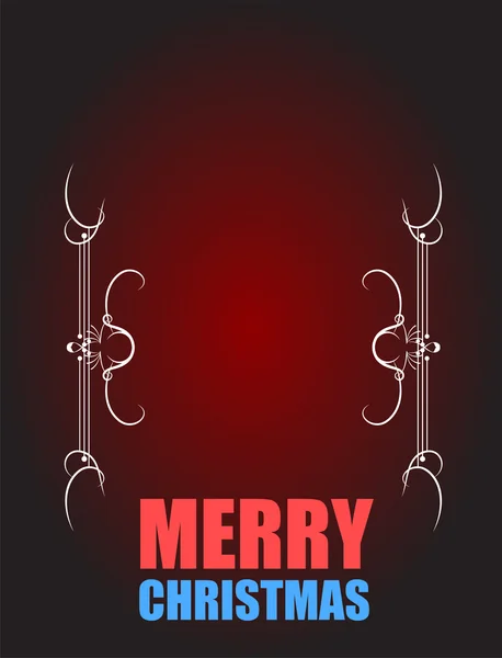 Tarjeta de Navidad Vector Vintage. Efectos grunge — Vector de stock