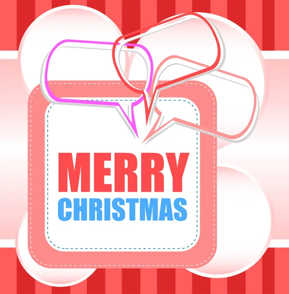 Merry Christmas - ağaç benzersiz xmas tasarım öğeleri üzerinde beyaz backgground izole. Büyük tasarım öğesi için tebrik kartları, afiş ve el ilanları. — Stok Vektör