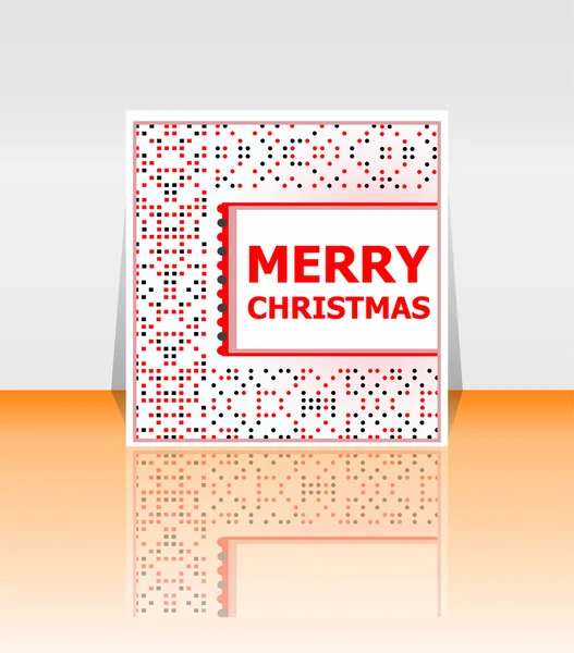 Holiday Vector Card, Merry Christmas, Happy New Year — Διανυσματικό Αρχείο