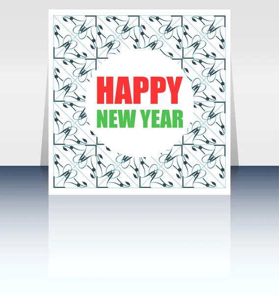 Vector Feliz Natal cartão de saudação - letras feriados, design Feliz Ano Novo — Vetor de Stock
