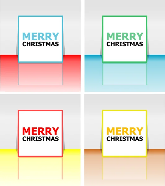 Holiday Vector Card, Merry Christmas, Happy New Year — Stockový vektor