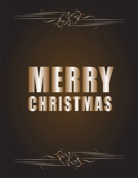 Vector Vintage Christmas Card. Grunge efekty — Stockový vektor