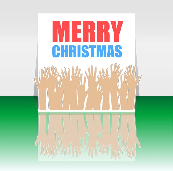 Merry Christmas wenskaart vector - vakantie belettering, Happy New jaar ontwerp — Stockvector