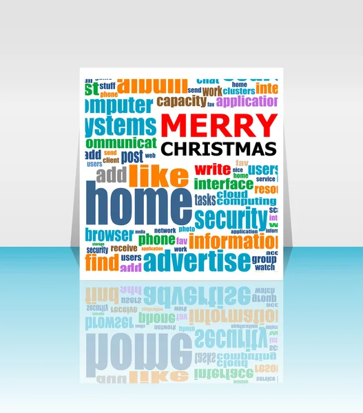 Merry Christmas - benzersiz xmas tasarım öğesi. Büyük tasarım öğesi kutlama kartları, afiş ve broşür için. Yeni Yılınız Kutlu Olsun — Stok Vektör