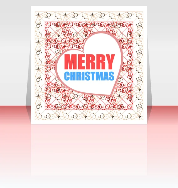 Vector Merry Christmas greeting card - holidays lettering,  Happy New Year design — Stock Vector