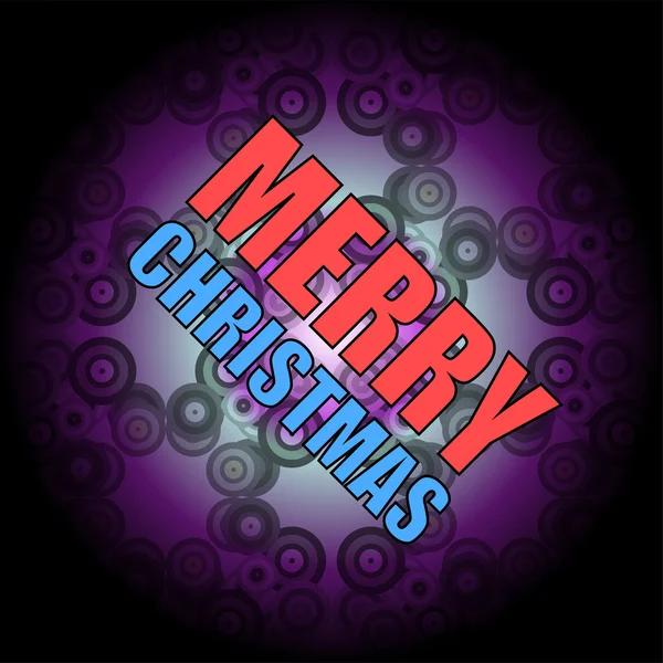 Szép szöveg tervezése boldog karácsonyt absztrakt háttér. vektoros illusztráció — Stock Vector