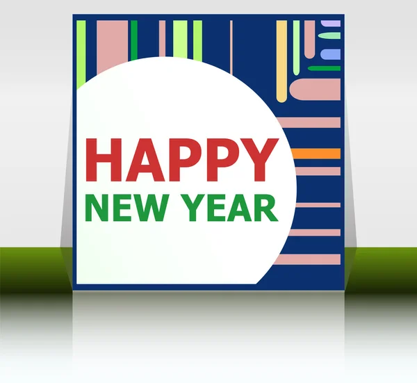 Vector Feliz Natal cartão de saudação - letras feriados, design Feliz Ano Novo —  Vetores de Stock