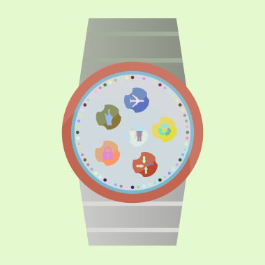 Web ve mobil uygulamalar vektör çizim için düz Icons set