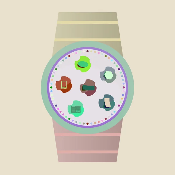 Vector Smart Watch pictogrammen — Stockvector