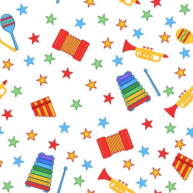 Sorunsuz çocuk arka plan. Sorunsuz vektör çizim. Şirin Dikişsiz desen tasarımı, ambalaj, baskı, tekstil, Tasarım Web siteleri, el ilanları ve reklam broşürleri için elemanları ile