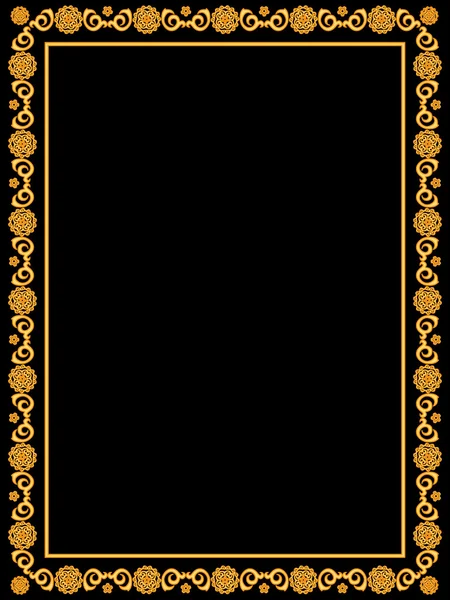 Frame golden — Stock Vector