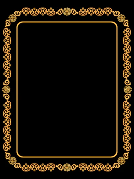 Frame golden — Stock Vector