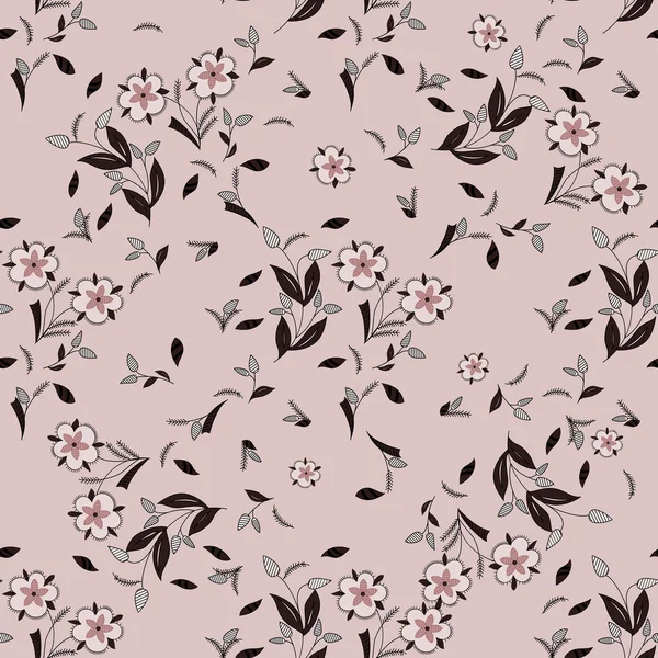 Seamless floral vector pattern for disign. — Stock Vector