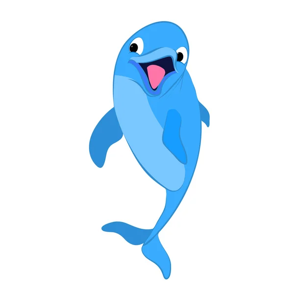 Funny dolphin — Stock Vector