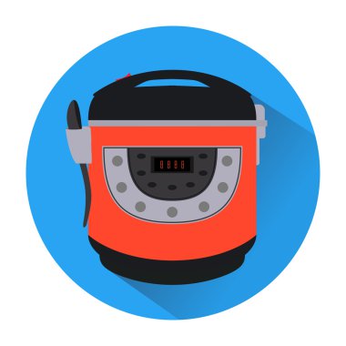 mavi daire kırmızı simge multicooker