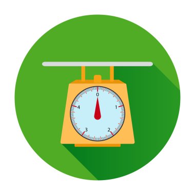 Bir arama ve yeşil daire içindeki bir ok ile sarı ölçekler