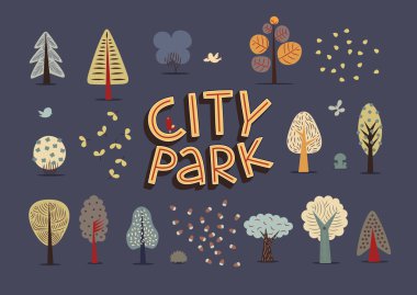 Şehir Parkı karanlık ayarla