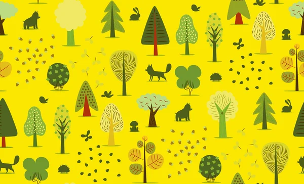 Orman ağaçları Seamless Modeli