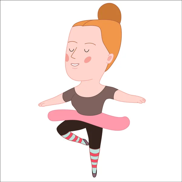 Danseuse de ballet, collection Dodo people — Image vectorielle