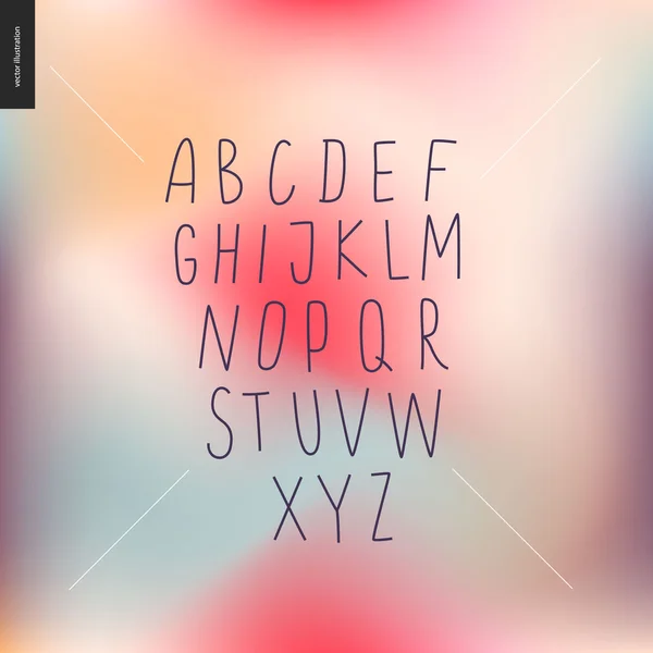 ベクトル大文字アルファベット 3 — ストックベクタ