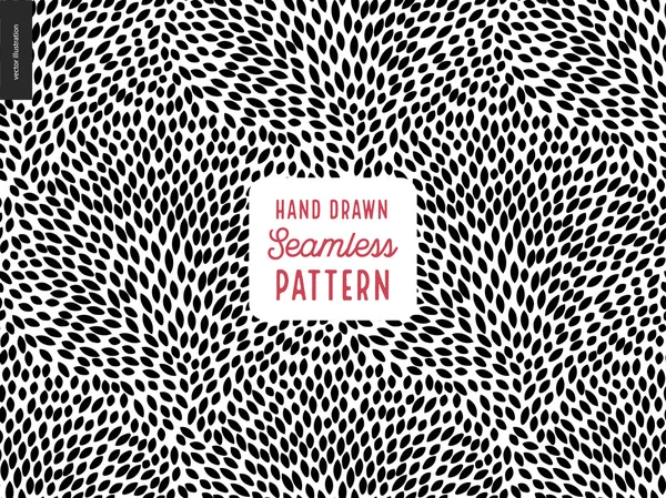 El geri çekilmiş ve beyaz desen