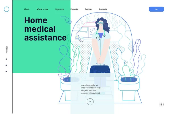 Medical insurance template - home medical assistance