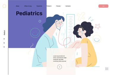 Pediatri - Sağlık sigortası illüstrasyonu