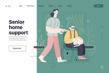 Sağlık sigortası şablonu - yaşlılar için ev desteği