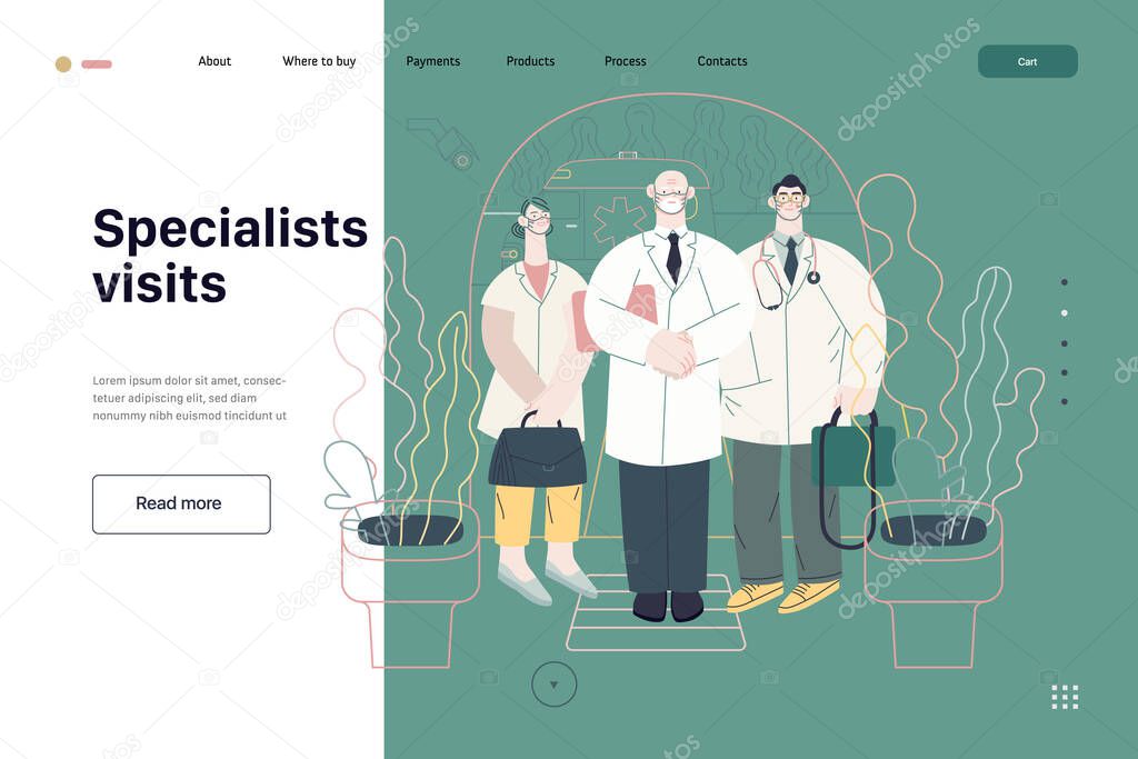 Medical insurance template - specialists visits