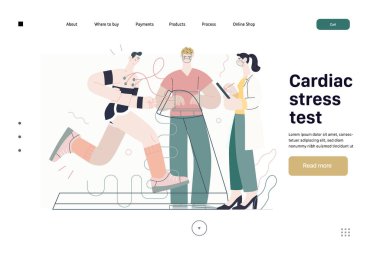Tıbbi test şablonu - kardiyak stres testi