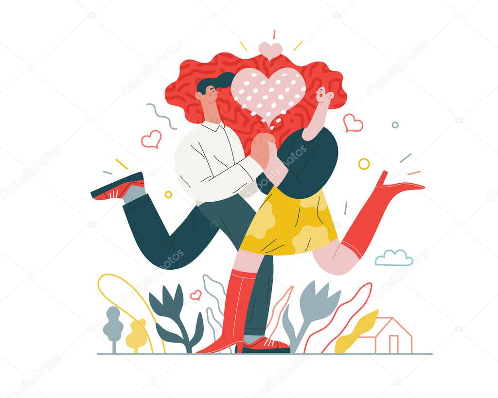 Couple in love - Valentine graphics