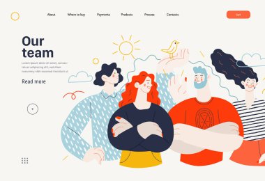 İş konuları - takımımız, ekibimiz - web şablonu