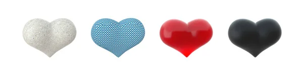 Valentines hart 3D illustartie — Stockfoto