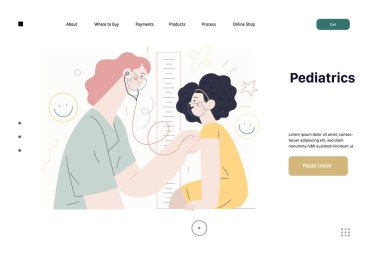 Pediatri - Sağlık sigortası illüstrasyonu
