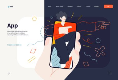 İş konuları - uygulama, web şablonu