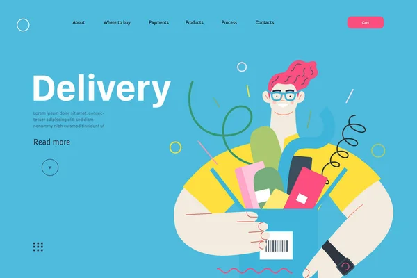 Discounts, sale, promotion - web template Vector Graphics