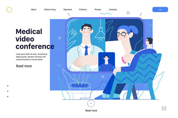 Medical video conference - medical insurance - online doctor service