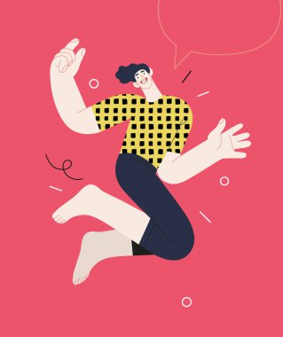 Mutluluk - mutlu insanlar neşeyle havaya zıplıyorlar