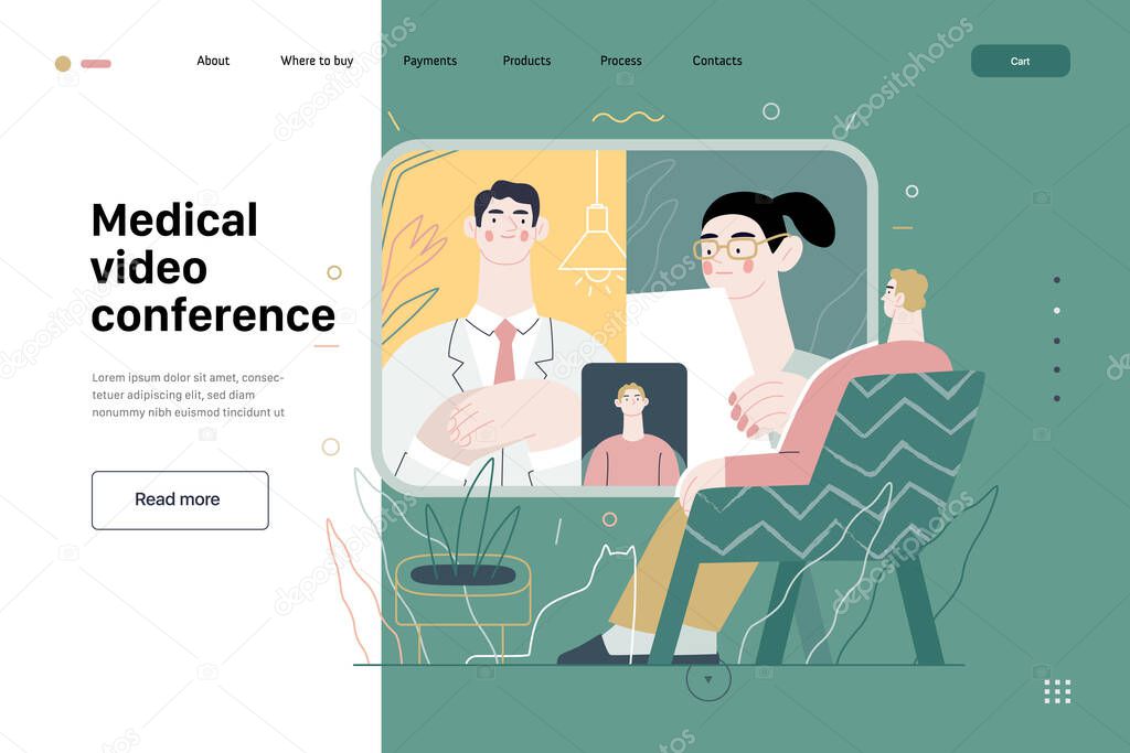 Medical video conference - medical insurance - online doctor service