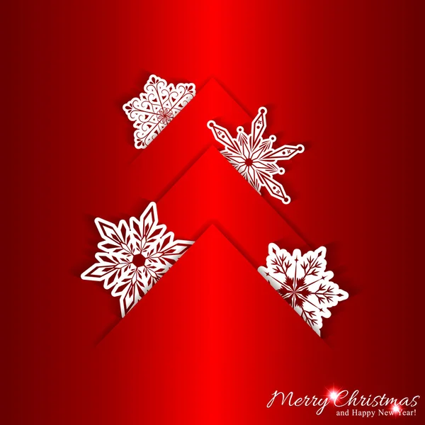 Red Christmas Background — Stock Vector