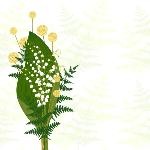 Springtime White Lily of The Valley Royalty Free Stock Vectors