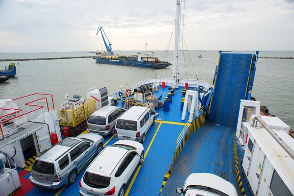 The ferry from the city of Kerch. Crimea — Stock Photo, Image