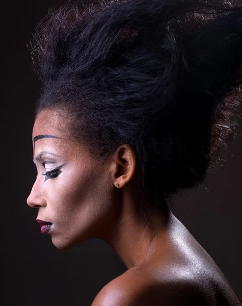 Make-up von afrikanisch-amerikanischen Gir — Stockfoto