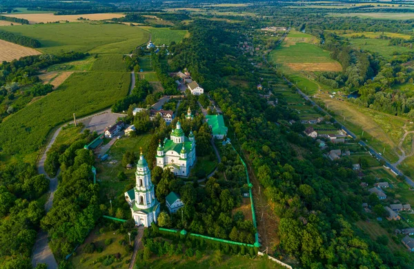 Мгарский Монастырь Сверху Лубни Полтавская Область — стоковое фото