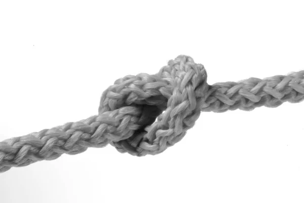 Rope Knot Neutral White Background — Stock Photo, Image