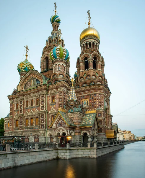 Orthodoxe Kerk Van Verlosser Bloed Sint Petersburg — Stockfoto