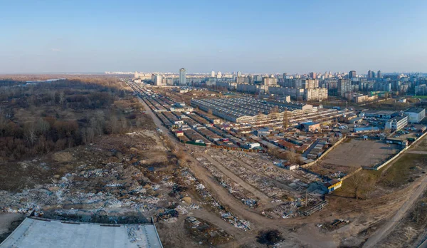 Kiev Şehrinin Varoşlarındaki Çöplük Ukrayna — Stok fotoğraf